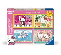 Puzzle pour Enfant, 4 x 100 pièces, Hello Kitty, C'est Parti, Hello Kitty