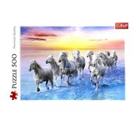 Trefl 500 Pièces Qualité Premium pour Adultes et Enfants à partir de 10 Ans Puzzle, 37289, Chevaux Blancs au Galop
