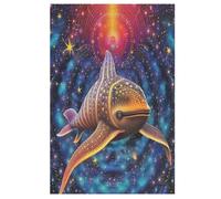 Puzzle pour Enfants 1000pcs, Whale Requin Puzzle, Puzzles en Bois- Kit Bricolage Relax Puzzles Jeux pour Adolescents Et Adultes Cadeaux （78×53cm）