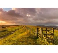 Puzzle pour Enfants 3D 1000 pièces, beauté Naturelle, collines, Angleterre, Ferme, Angleterre, West Sussex, Grande-Bretagne 38x52CM