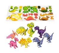 Puzzle pour enfants - Animaux de dessin animé interactifs en tant que puzzle 3D - Puzzle d'animaux 3D pour enfants, filles, adolescents, maison, maternelle, école, anniversaire, Noël, Nouvel An