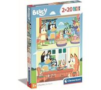 Puzzle pour Enfants - CLEMENTONI - Bluey - 2x20 pièces - Multicolore - Fabriqué en Italie
