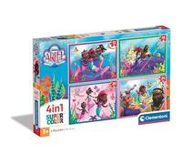 Clementoni Disney Ariel Puzzle 4 in 1, Supercolor, Puzzle pour Enfants, Fabriqué en Italie, Multicolore, 21533