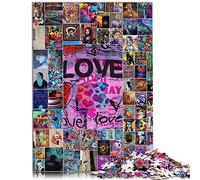 Puzzle pour Enfants Graffiti Art Jeu de Puzzle 1000 pièces pour Adultes et Enfants à partir de 12 Ans Puzzles en Carton Excellent Cadeau pour Adultes Taille : 26 x 38 cm