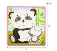 Puzzle pour enfants Lisciani Giochi 16 x 1 x 16 cm animaux 16 pièces (6 pièces)