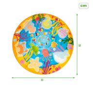 Puzzle pour enfants Lisciani Giochi 33 x 1 x 32 cm bleu marine 6 pièces 13 pièces (6 pièces)
