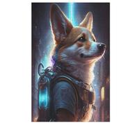 Puzzle pour Enffourmis 1000pcs, Corgi Dog Puzzle, Puzzles en Bois- Kit Bricolage Relax Puzzles Jeux pour Adolescents Et Adultes Cadeaux （78×53cm）