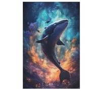 Puzzle pour Enffourmis 1000pcs, Whale Puzzle, Puzzles en Bois- Kit Bricolage Relax Puzzles Jeux pour Adolescents Et Adultes Cadeaux （78×53cm）