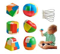 Puzzle pour le cerveau, Puzzles pour enfants | Jouet Puzzle d'enclenchement | Kongming Lock Entraînement à la pensée logique Déverrouiller Jeu éducatif pour garçons et filles