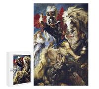 Puzzle Pour Les Adolescents 1000 PCS Saint George And Dragon Puzzle Pour Adultes Jeux Relaxants Assemblage De Modèles Interaction Parent-enfant 1000 PCS