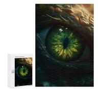 Puzzle pour les Adolescents 300 PCS Forest Dragons Gem Eye Puzzle pour Adultes Jeux Relaxants Défi Dur Défi Éducatif 300 PCS
