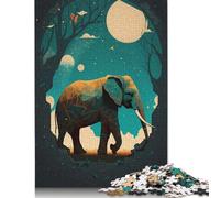 Puzzle pour Livre d'histoires d'éléphants 1000 pièces Puzzles en Bois Puzzle pour Adultes et Famille Challenge 1000 pièces (75x50cm)