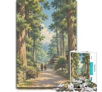 Puzzle pour Passionnés Cryptomeria Avenue 1000pcs (70x50cm) | Pour les vacances de Noël : ce puzzle pour adultes de 1000 pièces associe idée cadeau et passion du puzzle.