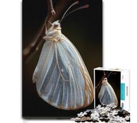 Puzzle pour Passionnés Delicate White Butterfly 1000pcs (70x50cm) | Activité puzzle papier pendant les soirées d’hiver, pour se détendre.