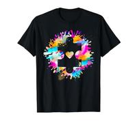 Puzzle pour Soutien à l'Autisme Jour de Sensibilisation à l'Autisme T-Shirt Graphique avec Valeur, Homme, Noir, M