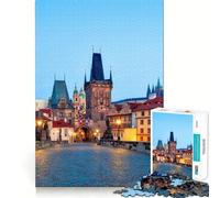 Puzzle Prague 1000 pièces pour Adultes, Jeu de réflexion, Moment de détente, œuvre d'art à Collectionner 38x52cm