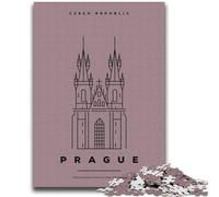 Puzzle Prague République Tchèque pour Adolescents, 1000 pièces, Jeu Stimulant et interactif en Famille, 2000 pièces (70x100cm)