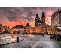 Puzzle Prague tchèque 1000 pièces, Grand Format, pour Adultes et Adolescents, série Paysage, 38 x 52 cm