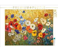 Puzzle · Prairie Fleurie | Mosaïque colorée · générée par l'IA · 1000 pièces · Format assemblé 64 × 48 cm · CALVENDO Puzzle