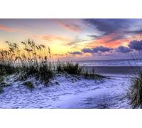 Puzzle Premium 200 pièces - Chaque pièce est Unique - Jeu Amusant et Stimulant pour Adultes en Famille, Plage, côte, Caroline du Sud, océan Atlantique, île Hilton Head 35 x 25 cm