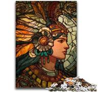 Puzzle Prêtresse Maya pour Adultes 1000 pièces, défi d'intelligence cérébrale, Jouets addictifs, Cadeaux d'anniversaire pour Les 14 Ans et Plus, 26x38cm