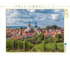 Puzzle · Prichsenstadt - La Perle du Steigerwald | Vignoble Prichsenstädter Krone · 1000 pièces · Format assemblé 64 × 48 cm · CALVENDO Puzzle