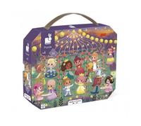 Janod - Puzzle Enfant Princesses 36 Pièces - Jeu Educatif Motricité Fine et Concentration - Valisette Poignée - Fabriqué en France et Certifié FSC - Dès 4 Ans, J02608
