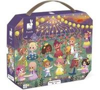 Janod Puzzle enfant Princesses 36 pièces – Jeu éducatif, valisette à poignée, FSC – Dès 4 ans