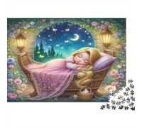 Puzzle Princesse Endormie pour Adultes de 14 à 99 Ans Jeu éducatif Raiponce endormie décoration et Cadeau (70 x 50 cm / 1000 pièces)