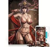 Puzzle Princesse Guerrière 1000 pièces Jeu de mémorisation mentale Découpe de Haute précision Activité Manuelle Défi cérébral interactif pour la Maison (38x52cm)