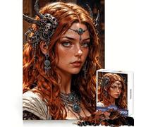 Puzzle Princesse Guerrière 1000 Pièces pour Adolescents Entraînement de la Mémoire Évasion Paisible Découpe Impeccable Cadeau d'hiver (50x75cm)