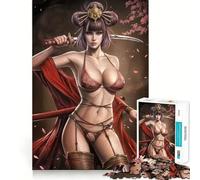 Puzzle Princesse Guerrière pour Adolescents 1000 pièces Jeu Stimulant l'esprit Assemblage sûr et Solide Activité de Partage en Famille (50x75cm)