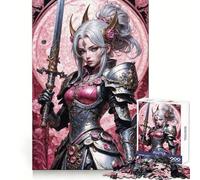 Puzzle Princesse Guerrière Radieuse pour Adolescents 1000 Pièces Jeu de Réflexion Détente Cadeau Exquis (50x75cm)