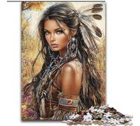 Puzzle Princesse Indienne 1000 pièces pour Adolescents, à partir de 14 Ans Idées Cadeaux pour améliorer la mémoire 26x38cm