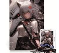 Puzzle Princesse Loup pour Adultes, 1000 pièces, Exercice Mental, détente et Relaxation, Cadeau spécial (38x26cm)