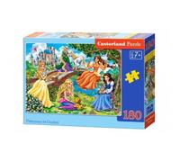Puzzle Princesses dans Jardin - Castorland - 180 pièces - Enfant Fille 7 ans - Blanc Multicolore