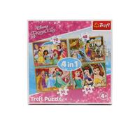 Puzzle Princesses Disney - TREFL - 4 puzzles de moins de 100 pièces
