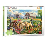 Puzzle - Printemps Des Chiots Par Shawna Steward - Pièces Cognitives