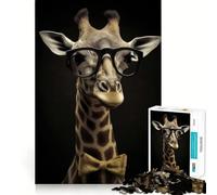 Puzzle Professeur Girafe pour Adolescents 1000 pièces Jeu Intelligent et apaisant Découpe Lisse 38x52cm