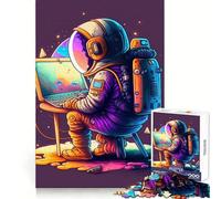Puzzle Programmeur dans l'espace pour Adolescents, 1000 pièces, Jeu de logique, Passe-Temps à la Maison, découpe précise, Cadeau de fête 50x75cm
