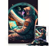 Puzzle Programmeur dans l'espace pour Adolescents, 1000 pièces, stimule la mémoire, Plaisir Lent, Bords Nets, Cadeau de Noël 38x26cm