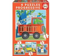 Puzzle Progressif Animaux Sauvages - EDUCA - Moins de 100 pieces - Pour Enfant