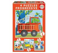 Puzzle Progressif Animaux Sauvages - EDUCA - Moins de 100 pièces - Pour Enfant