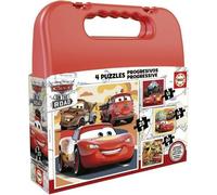 Puzzle progressif CARS - Malette de 4 puzzles - Educa - 12-16-20-25 pieces
