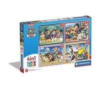 Clementoni | Puzzle Paw Patrol pour Enfant 3 Ans+ | 4 en 1 Supercolor | 12, 16, 20, 24 Pièces | Puzzle Évolutif | Développement Motricité et Coordination | Idée Cadeau Éducatif | Idée Cadeau Enfant