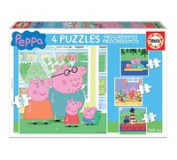 Educa - Peppa Pig | Puzzles progressifs pour Enfants, 6/9/12/16 pièces. Recommandé à partir de 3 Ans (15918)