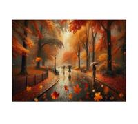 Puzzle Promenade dans Un Parc d’Automne de 1000 pièces pour Adultes | 38x26cm Feuilles d’automne éclatantes et ambiance paisible pour un moment de détente seul ou en famille