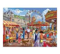 Gibsons Puzzle Hastings Promenade – 1000 pièces, planche 100 % recyclée, nostalgie du bord de mer