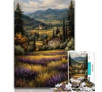 Puzzle Provence 1000 pièces pour Adolescents, Puzzle de 1000 pièces, Difficile à réaliser, mais Amusant et Humoristique, Cadeau d'anniversaire, Cadeaux, Art Mural 38x26cm