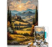 Puzzle Provence française pour Adultes, 1000 pièces, Difficile à réaliser, mais Amusant et Humoristique, Cadeau d'anniversaire, décoration Murale (75x50cm)